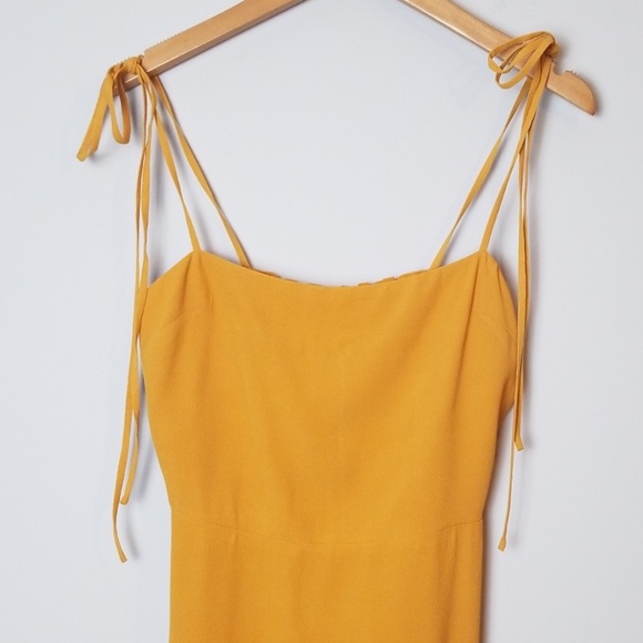 Reformation Jasper Dress in Sunflower Yellow - Picture 4 of 8